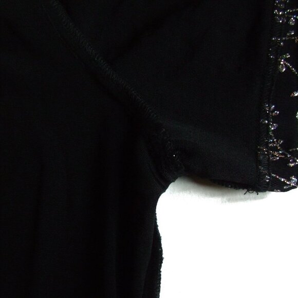 Ronnie Nicole blouse shirt top plus size silver black evening vintage whimsigoth - Picture 11 of 14